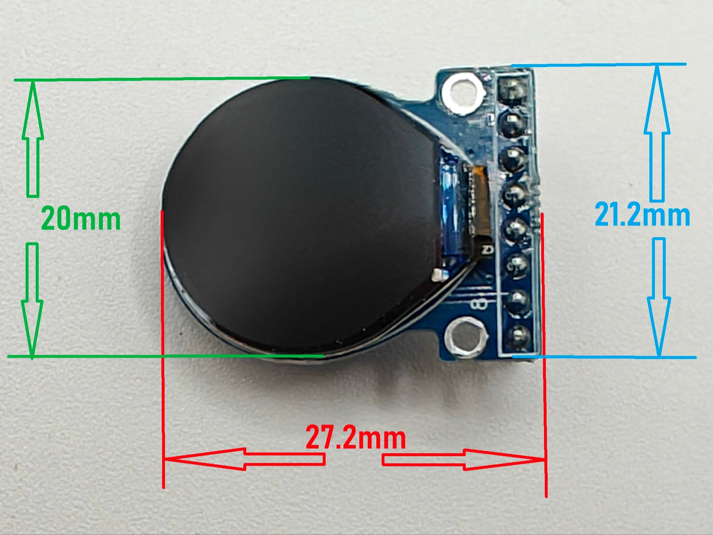 Digital Eyes Kit - Mini (20mm - 0.71in TFT) for DIY, Halloween, Custom Props, Cars, Robots or ART