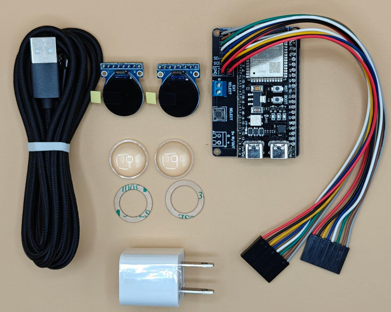 Digital Eyes Kit - Mini (20mm - 0.71in TFT) for DIY, Halloween, Custom Props, Cars, Robots or ART