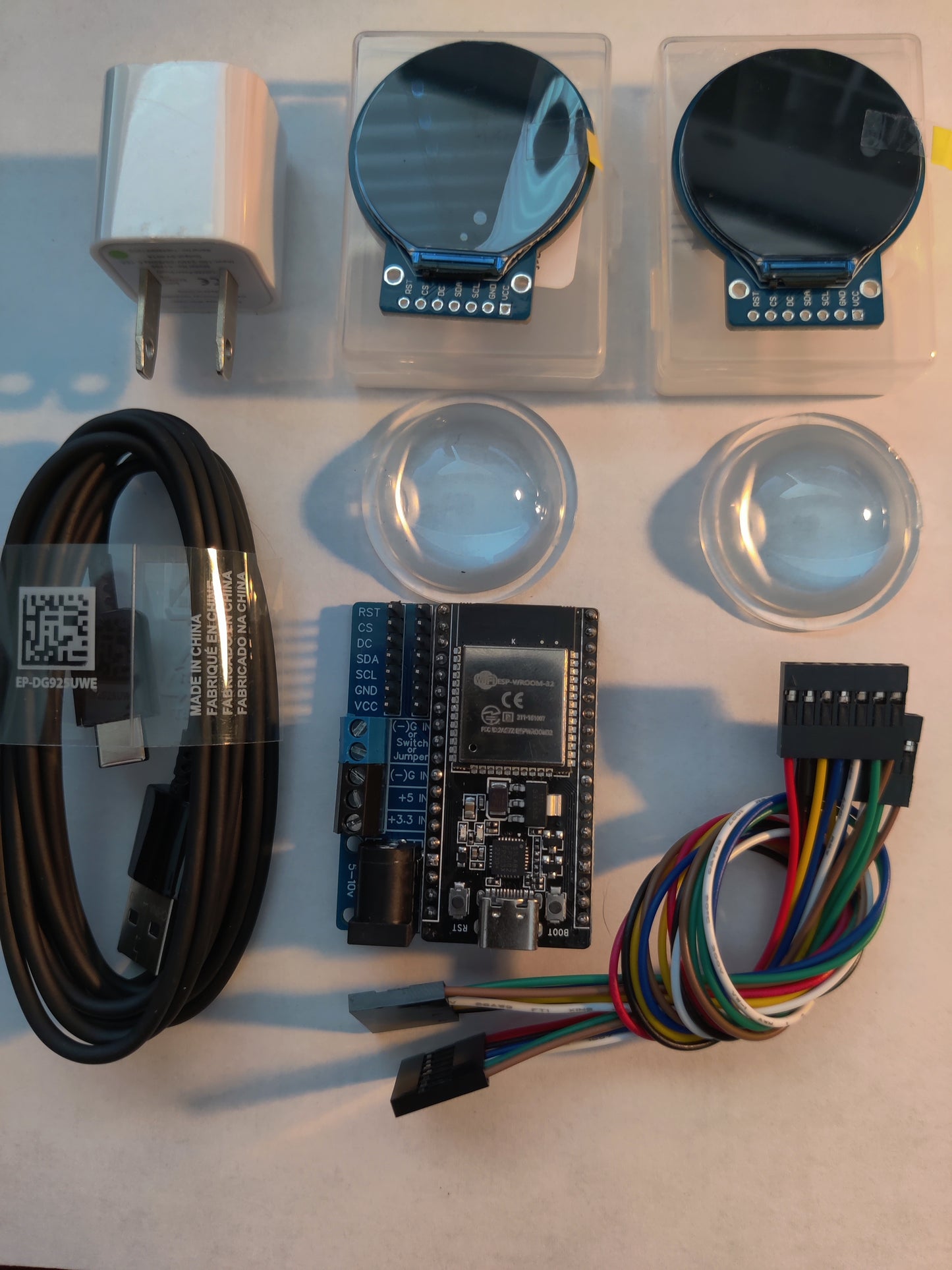 Digital Eyes Kit - ROBOT (35.7mm LCD) for DIY, Cosplay, Mask, Halloween, Custom Props, Cars, Robots or ART