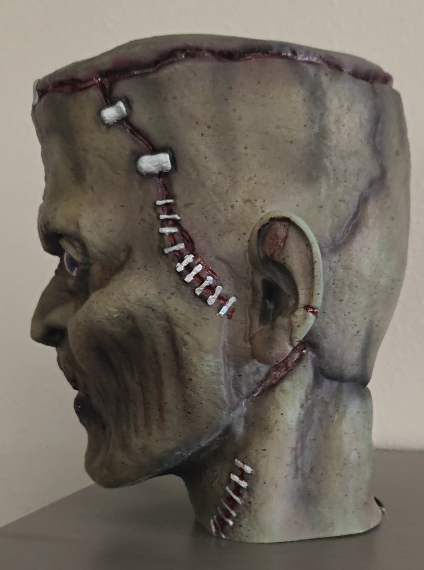 Frankenstein Head Bust with DIGITAL EYES Kit included