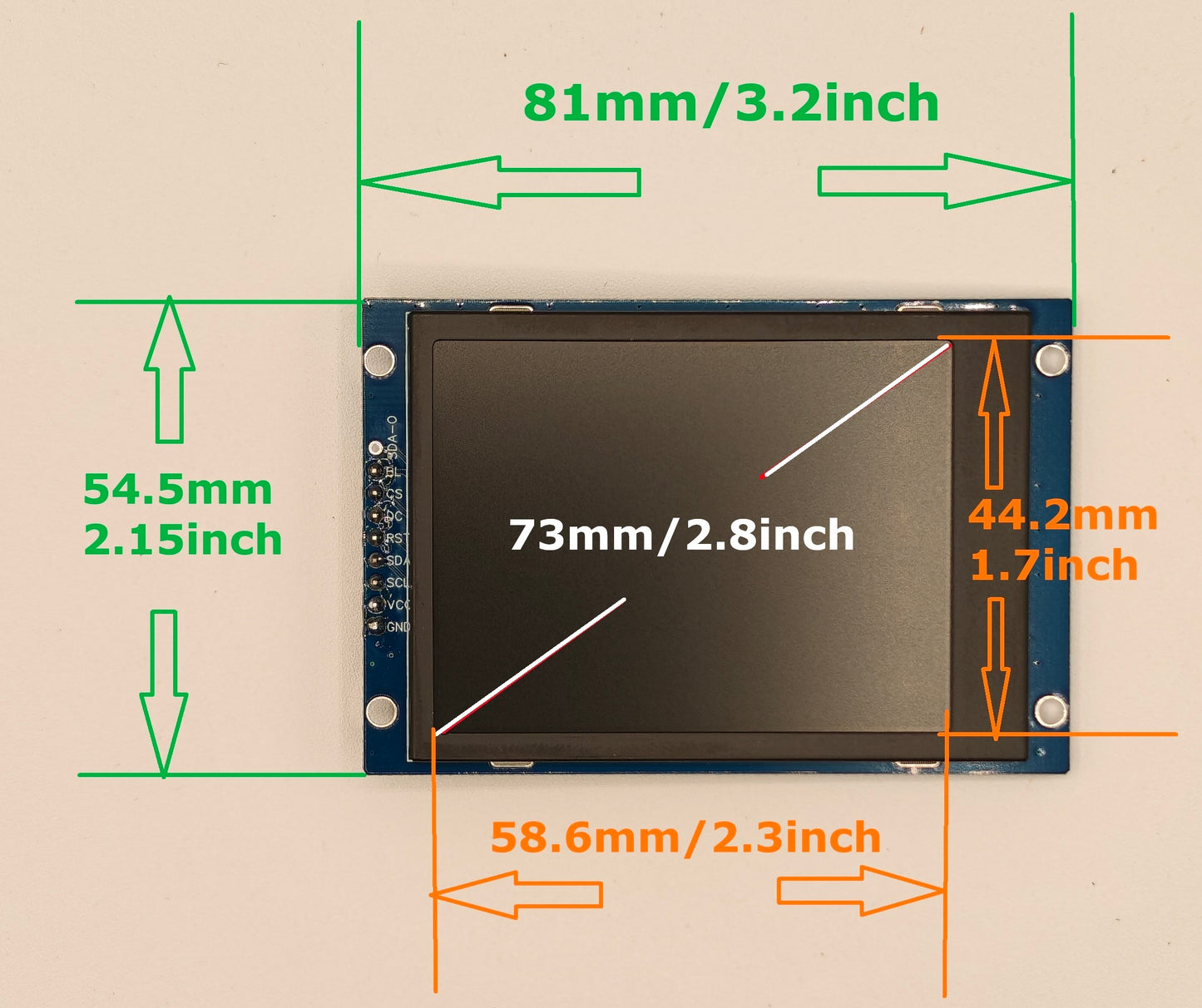 Digital Eyes Kit - 2.8inch LCD for DIY, Halloween, Ground Breaker Skeleton, Cars, Robots or ART