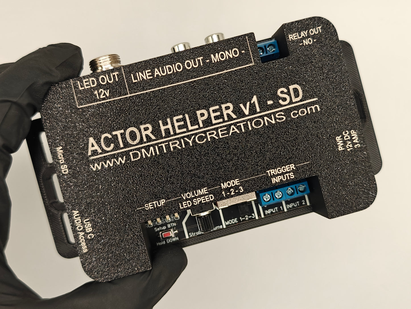 Actor Helper controller with 128mb SD Card front