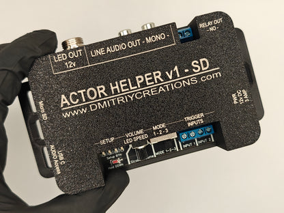 Actor Helper controller with 128mb SD Card front