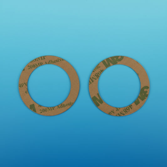 Adhesive rings for 35.7mm lenses and screens