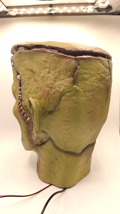 Opposite rear three-quarter view of Frankenstein Bust 1.