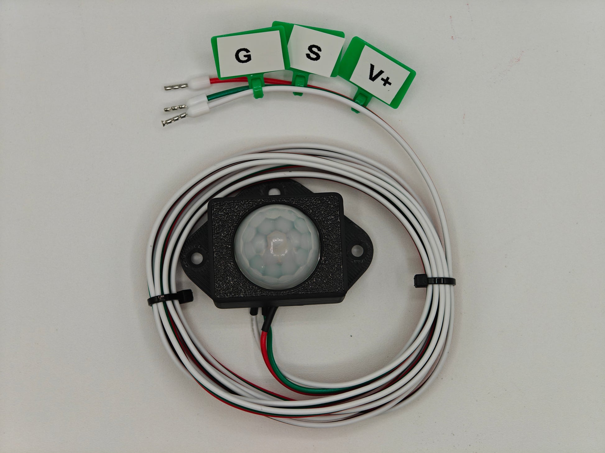 PIR Motion Sensor HC-SR501 with 6 ft cord in Case for Wall Mount ready
Prewired and labeled for Prop Activator Controller. 