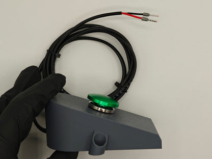 Push / Step Button with 20mm huge button and 5ft cord to activate your prop by actor or spectators, Can be used with Scare Actor Controller or Prop Activator, can be wall or floor mounted.