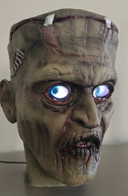 Frankenstein Head Bust with DIGITAL EYES Kit included