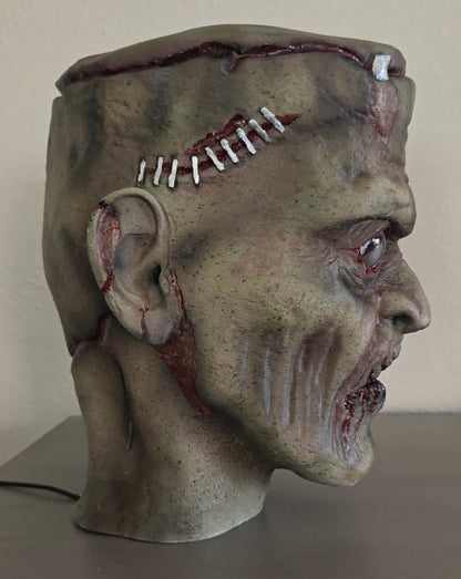 Frankenstein Head Bust with DIGITAL EYES Kit included