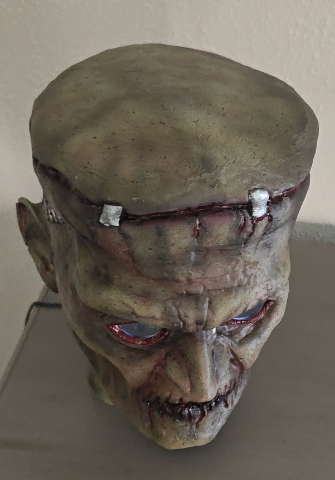 Frankenstein Head Bust with DIGITAL EYES Kit included