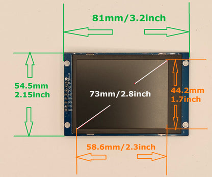 Digital Eyes Kit - 2.8inch LCD for DIY, Halloween, Ground Breaker Skeleton, Cars, Robots or ART